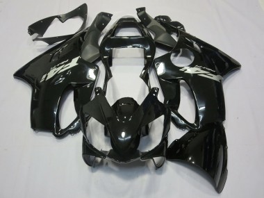 Schwarz Glänzend Silberner Aufkleber 2001-2003 Honda CBR600 F4i Motorrad Verkleidung