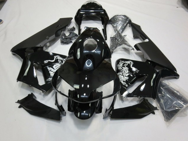 Schwarz Glänzend Sonderdesign 2003-2004 Honda CBR600RR Motorrad Verkleidung Schwarz Glänzend Sonderdesign 2003-2004 Honda CBR600RR Motorrad Verkleidung
