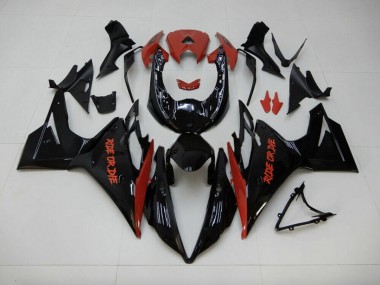 Schwarz Glänzend Stil 2013-2016 Triumph Daytona 675 Motorrad Verkleidung