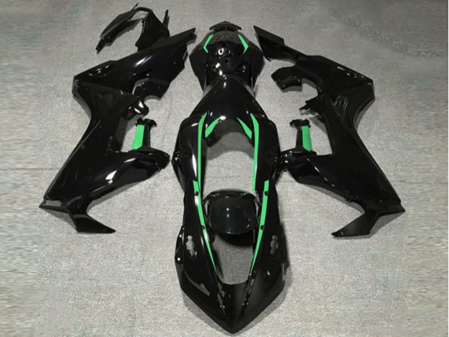 Schwarz Glänzend & Waldgrünes Futter 2017-2023 Honda CBR1000RR Motorrad Verkleidung Schwarz Glänzend & Waldgrünes Futter 2017-2023 Honda CBR1000RR Motorrad Verkleidung