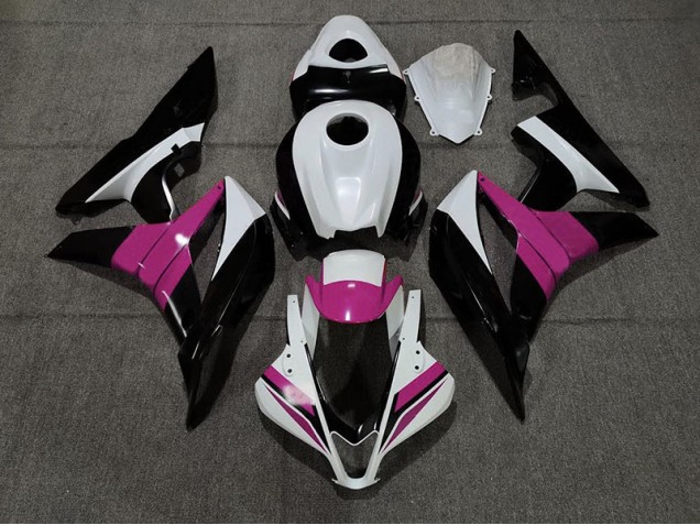 Schwarz Weiß & Lila 2007-2008 Honda CBR600RR Motorrad Verkleidung Schwarz Weiß & Lila 2007-2008 Honda CBR600RR Motorrad Verkleidung