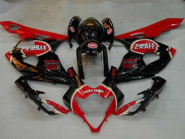 Schwarz Lucky Strike 2005-2006 Suzuki GSXR 1000 Motorrad Verkleidung Schwarz Lucky Strike 2005-2006 Suzuki GSXR 1000 Motorrad Verkleidung