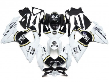 Schwarz Lucky Strike 79 2008-2010 Suzuki GSXR 600-750 Motorrad Verkleidung