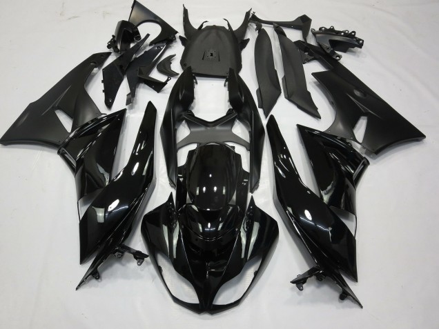 Schwarz-Matt Glänzend 2009-2012 Kawasaki ZX6R Motorrad Verkleidung Schwarz-Matt Glänzend 2009-2012 Kawasaki ZX6R Motorrad Verkleidung