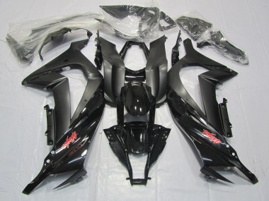 Schwarz Matt Rot Pin 2011-2015 Kawasaki ZX10R Motorrad Verkleidung