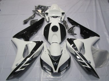 Schwarz & Weiß OEM Stil Keine Aufkleber 2006-2007 Honda CBR1000RR Motorrad Verkleidung