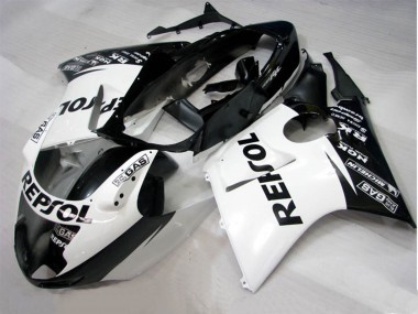 Schwarz Weiß Repsol 1996-2007 Honda CBR1100XX Motorrad Verkleidung