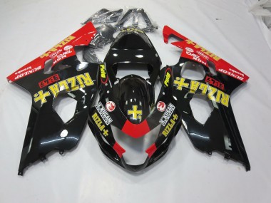 Schwarz Rizla 2004-2005 Suzuki GSXR 600-750 Motorrad Verkleidung