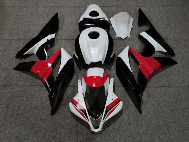 Schwarz Weiß & Rot 2007-2008 Honda CBR600RR Motorrad Verkleidung Schwarz Weiß & Rot 2007-2008 Honda CBR600RR Motorrad Verkleidung