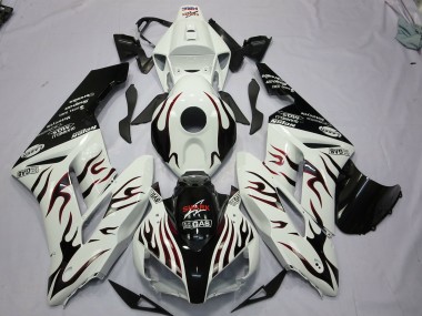 Schwarz & Rot Flamme 2004-2005 Honda CBR1000RR Motorrad Verkleidung