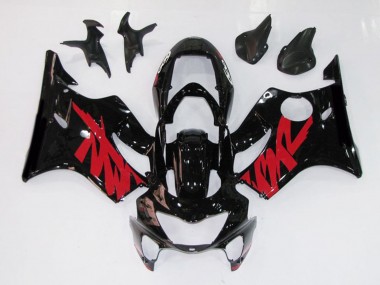 Schwarz Rot Glänzend Aufkleber 1999-2000 Honda CBR600 F4 Motorrad Verkleidung