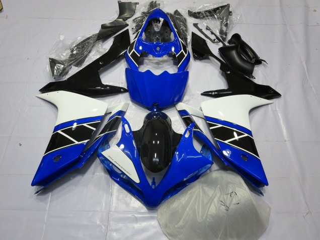 Schwarz Schwarz & Weiß 2007-2008 Yamaha R1 Motorrad Verkleidung Schwarz Schwarz & Weiß 2007-2008 Yamaha R1 Motorrad Verkleidung