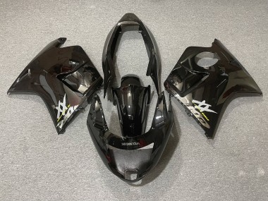 Schwarz & Silber 1996-2007 Honda CBR1100XX Motorrad Verkleidung