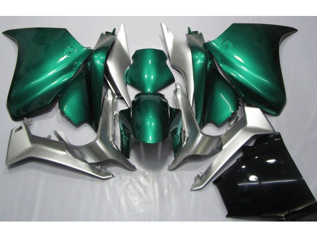 Seeschaumgrün & Silber 2010-2013 Honda VFR1200 Motorrad Verkleidung Seeschaumgrün & Silber 2010-2013 Honda VFR1200 Motorrad Verkleidung