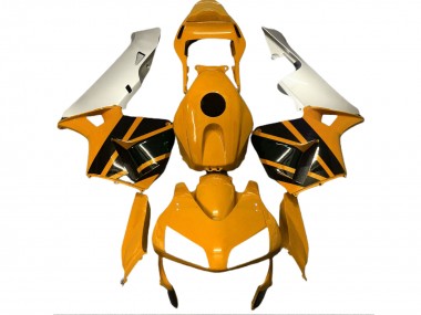 Senfgelb & Matt Silber 2003-2004 Honda CBR600RR Motorrad Verkleidung