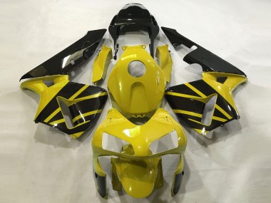 Senfgelb & Schwarz Glänzend 2003-2004 Honda CBR600RR Motorrad Verkleidung