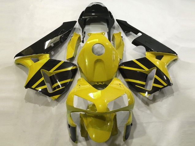 Senfgelb & Schwarz Glänzend 2003-2004 Honda CBR600RR Motorrad Verkleidung Senfgelb & Schwarz Glänzend 2003-2004 Honda CBR600RR Motorrad Verkleidung