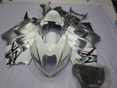 Silber Weiß 1997-2007 Suzuki GSXR 1300 Motorrad Verkleidung