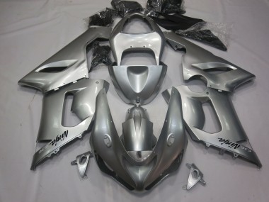 Silber 2005-2006 Kawasaki ZX6R Motorrad Verkleidung