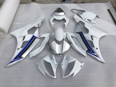 Silber & Blau 2006-2007 Yamaha R6 Motorrad Verkleidung