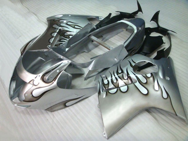 Silber Flamme 1996-2007 Honda CBR1100XX Motorrad Verkleidung Silber Flamme 1996-2007 Honda CBR1100XX Motorrad Verkleidung
