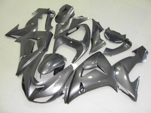 Silber Glanz 2006-2007 Kawasaki ZX10R Motorrad Verkleidung Silber Glanz 2006-2007 Kawasaki ZX10R Motorrad Verkleidung