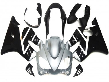 Silber Grau & Schwarz Glänzend 2004-2007 Honda CBR600 F4i Motorrad Verkleidung