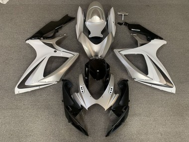 Silber Weiß OEM Stil 2006-2007 Suzuki GSXR 600-750 Motorrad Verkleidung