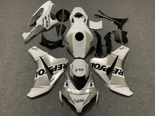 Silber Repsol 2008-2011 Honda CBR1000RR Motorrad Verkleidung Silber Repsol 2008-2011 Honda CBR1000RR Motorrad Verkleidung