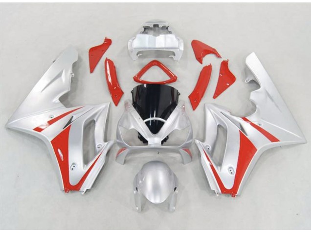 Silber & Rot 2006-2008 Triumph Daytona 675 Motorrad Verkleidung Silber & Rot 2006-2008 Triumph Daytona 675 Motorrad Verkleidung
