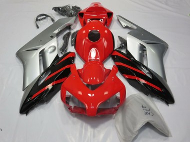 Silber Rot & Schwarz 2004-2005 Honda CBR1000RR Motorrad Verkleidung