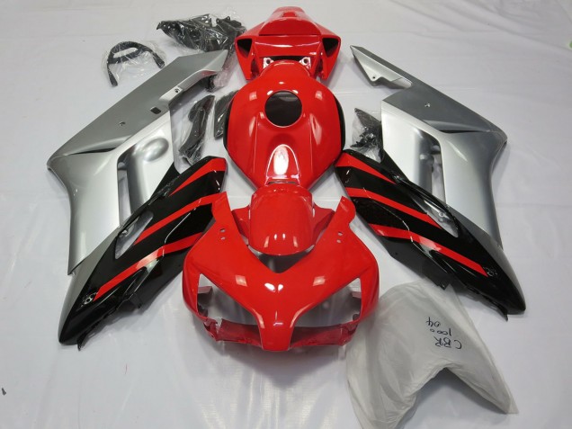 Silber Rot & Schwarz 2004-2005 Honda CBR1000RR Motorrad Verkleidung