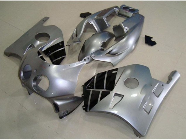 Silber & Schwarz 1990-1998 Honda CBR250RR Motorrad Verkleidung Silber & Schwarz 1990-1998 Honda CBR250RR Motorrad Verkleidung