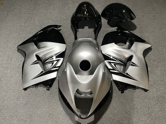 Silber & Schwarz 1997-2007 Suzuki GSXR 1300 Motorrad Verkleidung Silber & Schwarz 1997-2007 Suzuki GSXR 1300 Motorrad Verkleidung