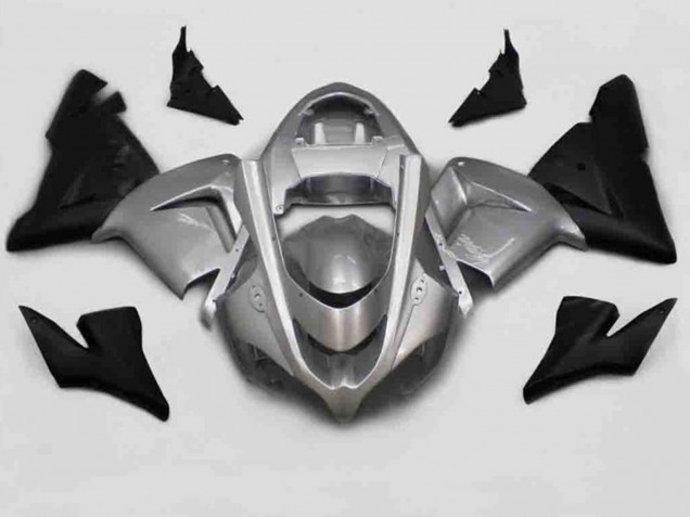 Silber Schwarz 2004-2005 Kawasaki ZX10R Motorrad Verkleidung Silber Schwarz 2004-2005 Kawasaki ZX10R Motorrad Verkleidung
