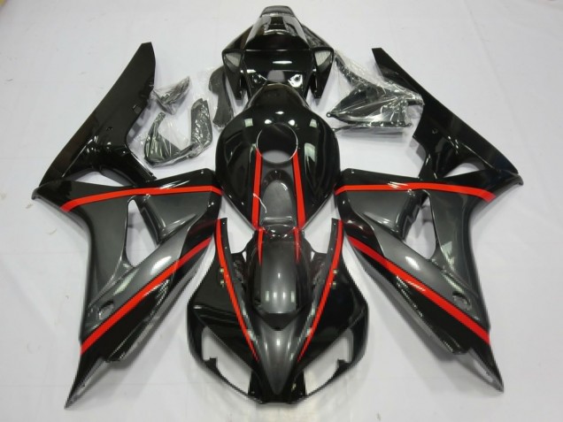 Silber & Schwarz 2006-2007 Honda CBR1000RR Motorrad Verkleidung Silber & Schwarz 2006-2007 Honda CBR1000RR Motorrad Verkleidung