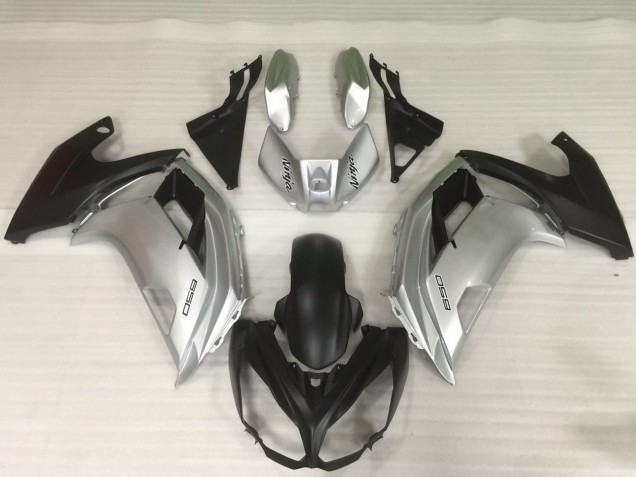 Silber & Schwarz 2012-2016 Kawasaki Ninja 650R Motorrad Verkleidung Silber & Schwarz 2012-2016 Kawasaki Ninja 650R Motorrad Verkleidung