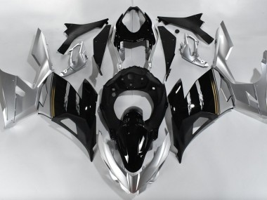 Silber & Schwarz 2018-2023 Kawasaki Ninja 400 Motorrad Verkleidung
