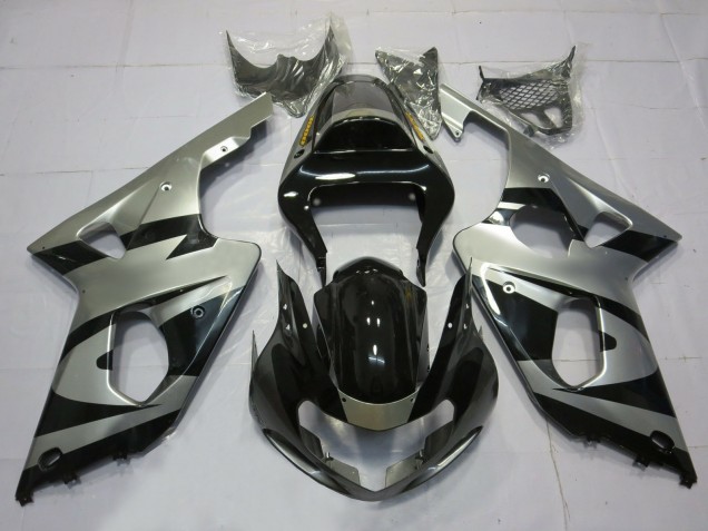 Silber & Schwarz OEM Stil 2000-2002 Suzuki GSXR 1000 Motorrad Verkleidung Silber & Schwarz OEM Stil 2000-2002 Suzuki GSXR 1000 Motorrad Verkleidung