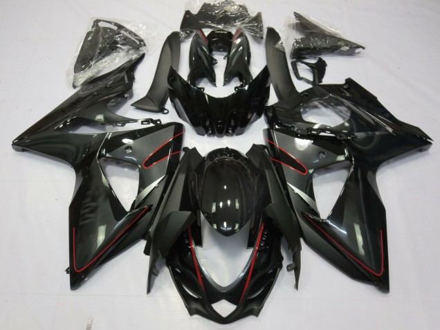 Silber Schwarz & Rot 2009-2016 Suzuki GSXR 1000 Motorrad Verkleidung Silber Schwarz & Rot 2009-2016 Suzuki GSXR 1000 Motorrad Verkleidung