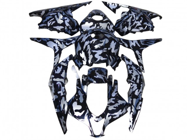 Silberner Schnee Tarnung 2009-2012 Honda CBR600RR Motorrad Verkleidung Silberner Schnee Tarnung 2009-2012 Honda CBR600RR Motorrad Verkleidung