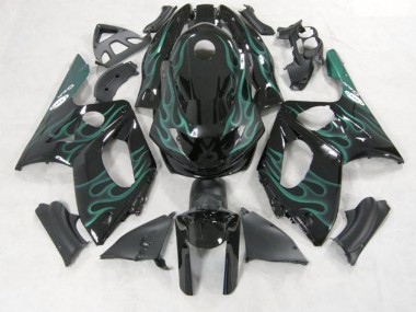 Smaragdgrün Flame 1998-2007 Yamaha YZF600 Motorrad Verkleidung