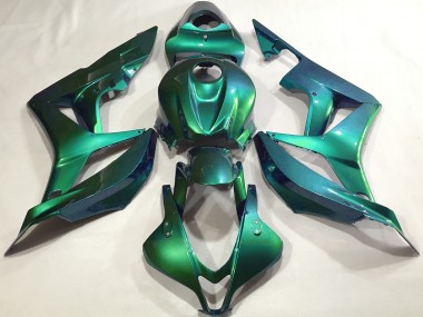 Smaragdgrün Schlicht 2007-2008 Honda CBR600RR Motorrad Verkleidung
