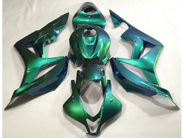 Smaragdgrün Schlicht 2007-2008 Honda CBR600RR Motorrad Verkleidung Smaragdgrün Schlicht 2007-2008 Honda CBR600RR Motorrad Verkleidung