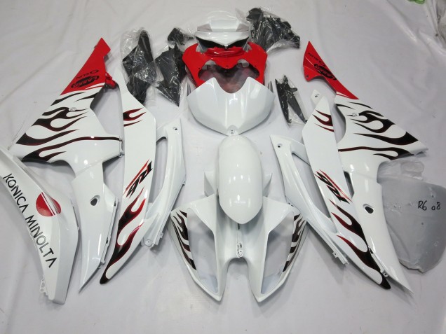 Spezial Flamme Rot 2008-2016 Yamaha R6 Motorrad Verkleidung Spezial Flamme Rot 2008-2016 Yamaha R6 Motorrad Verkleidung