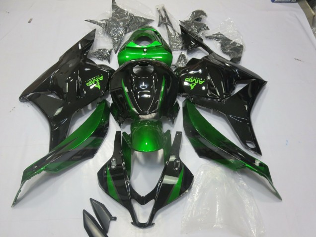 Spezial Grün Glänzendes Schwarz 2009-2012 Honda CBR600RR Motorrad Verkleidung Spezial Grün Glänzendes Schwarz 2009-2012 Honda CBR600RR Motorrad Verkleidung