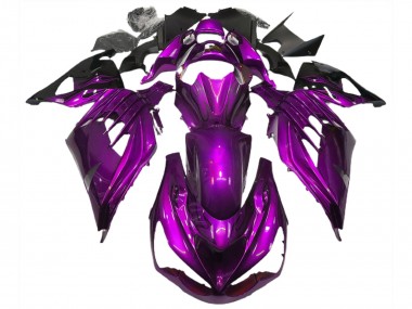 Stimmungsviolett Glänzend 2012-2021 Kawasaki ZX14R Motorrad Verkleidung