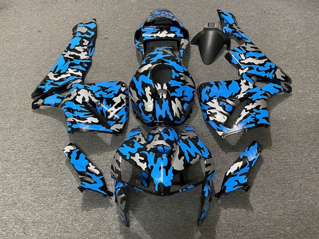 Tarnung & Blau 2005-2006 Honda CBR600RR Motorrad Verkleidung Tarnung & Blau 2005-2006 Honda CBR600RR Motorrad Verkleidung