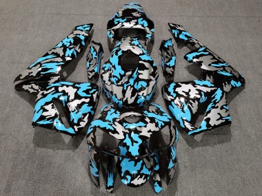 Tarnung & Hellblau 2005-2006 Honda CBR600RR Motorrad Verkleidung