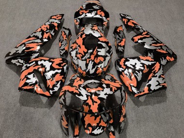 Tarnung & Hellorange 2005-2006 Honda CBR600RR Motorrad Verkleidung